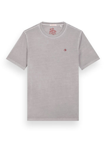 Garment Dyed Logo Tee - Seal Grey