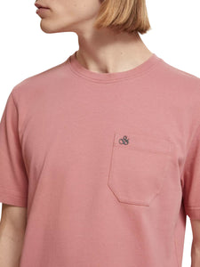 Organic Cotton Chest Pocket Tee - Weathered Pink