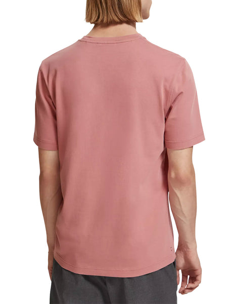 Organic Cotton Chest Pocket Tee - Weathered Pink