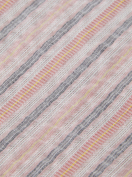 Pink & Grey Striped Dobby Shirt