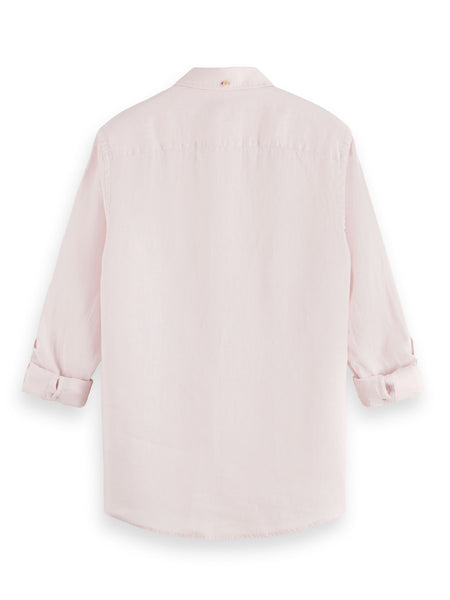 Regular Fit 100% Linen Shirt - Seaflower