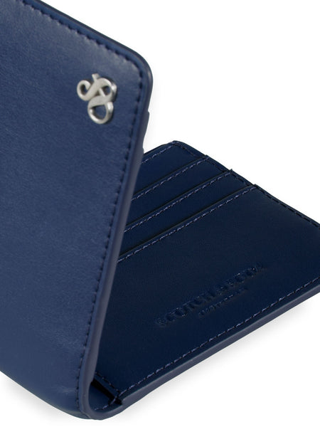 Navy Blue Classic Leather Wallet