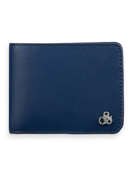 Navy Blue Classic Leather Wallet