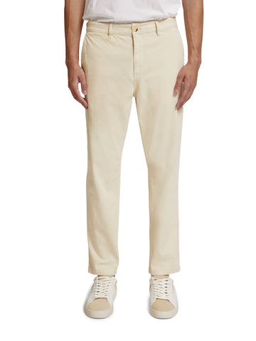 Drift - Stretch Cotton Twill Chino in Shell