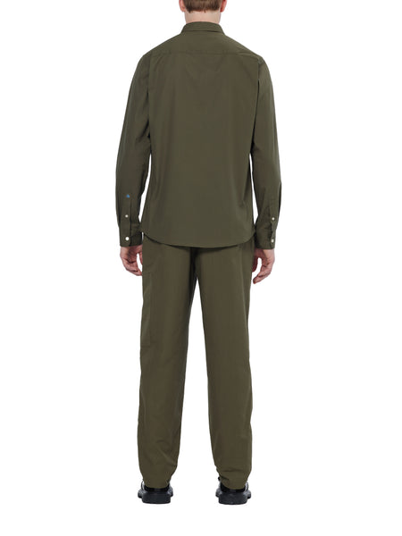 Slim Fit Poplin Shirt in Classic Green