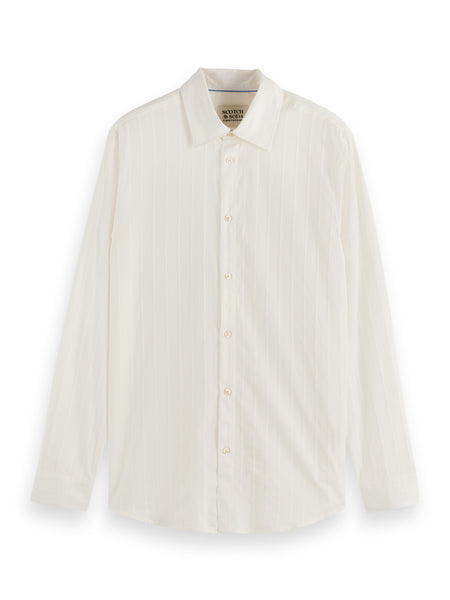 Dobby Shirt in Regular Fit - Swan