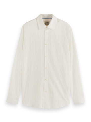 Dobby Shirt in Regular Fit - Swan