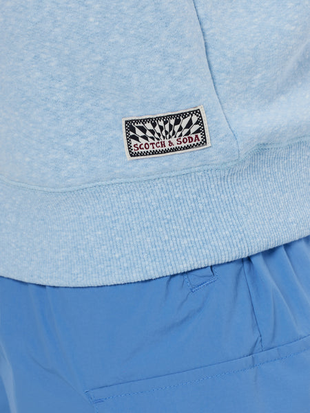 Spring Blue Mélange Sweat Shirt