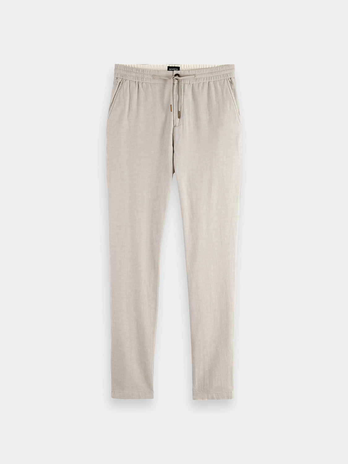 Warren Cotton/Linen Draw String Joggers - High Grey