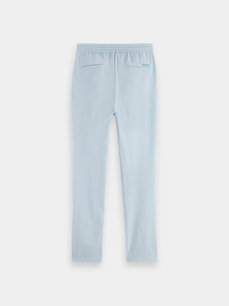 Warren Cotton/Linen Draw String Joggers - Sky Blue