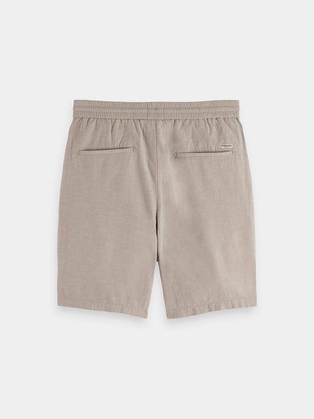 Fave Cotton-Linen Relaxed Shorts - Grey Light