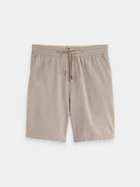 Fave Cotton-Linen Relaxed Shorts - Grey Light