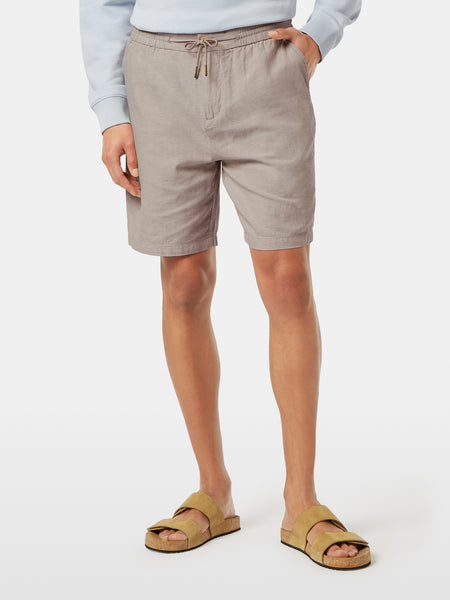 Fave Cotton-Linen Relaxed Shorts - Grey Light