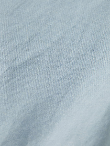 Fave Cotton-Linen Relaxed Shorts - Light Blue