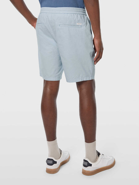 Fave Cotton-Linen Relaxed Shorts - Light Blue