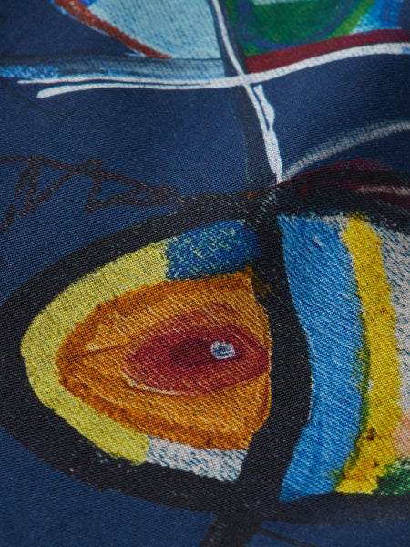 Fave Navy All Over Printed Short