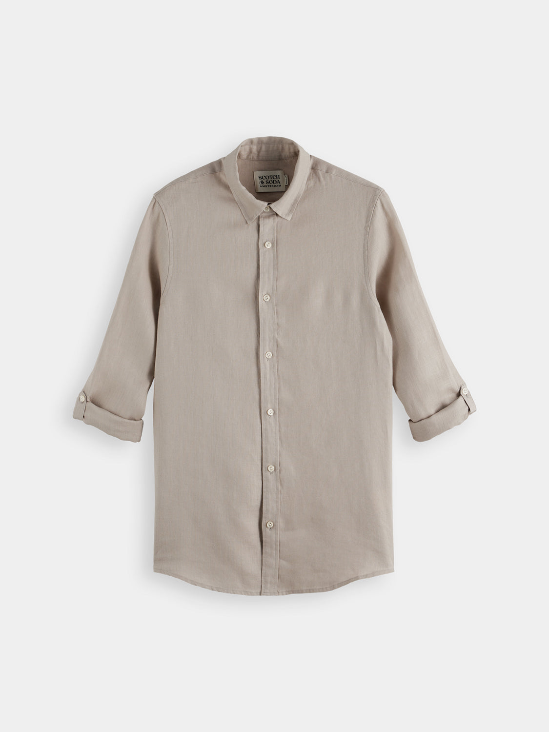 Linen Shirt - Regular Fit - Highway Grey