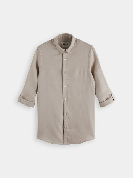 Linen Shirt - Regular Fit - Highway Grey