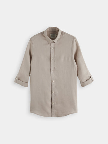 Linen Shirt - Regular Fit - Highway Grey