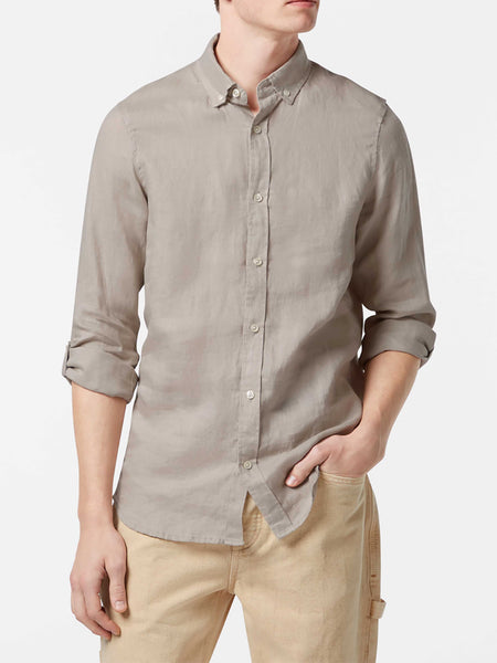Linen Shirt - Regular Fit - Highway Grey