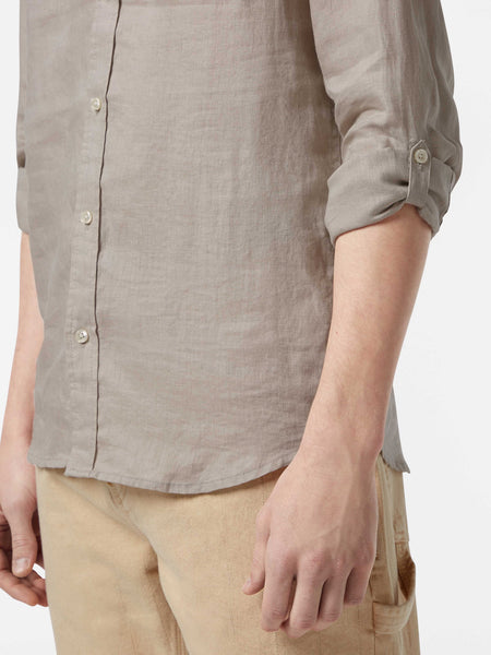 Linen Shirt - Regular Fit - Highway Grey
