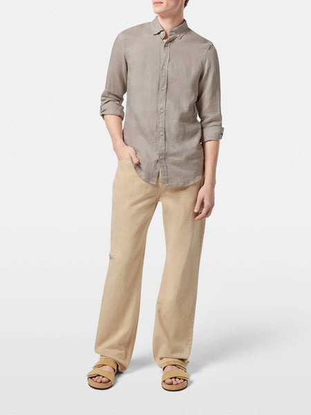 Linen Shirt - Regular Fit - Highway Grey