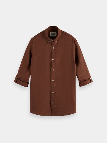 Linen Shirt - Regular Fit - Cold Brew