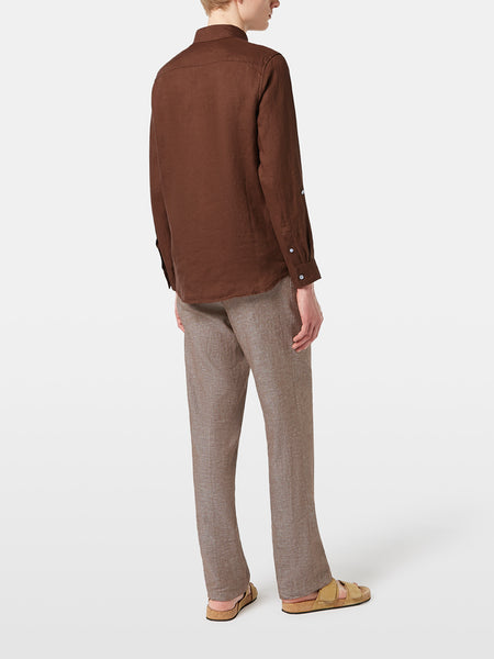 Linen Shirt - Regular Fit - Cold Brew