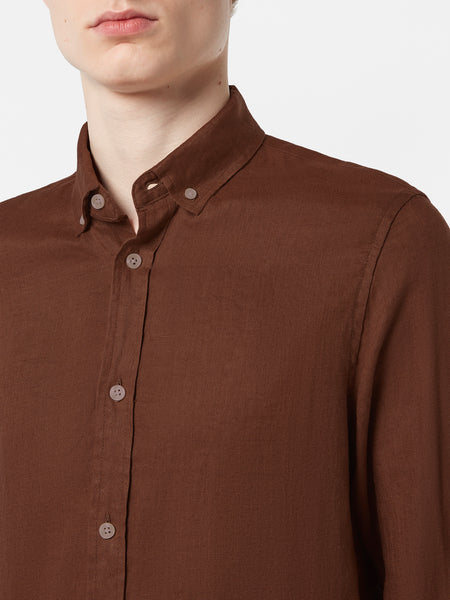 Linen Shirt - Regular Fit - Cold Brew