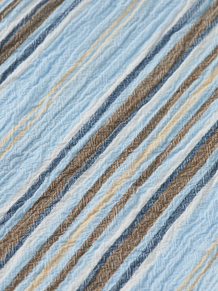 Camel Striped Crinkle Shirt