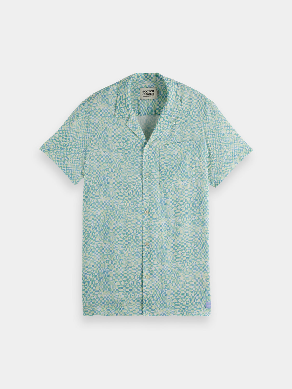 Lunar Green S/S Printed Shirt