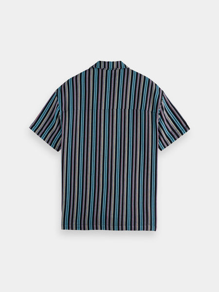 Multi Striped S/S Jacquard Shirt