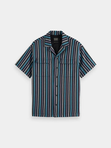 Multi Striped S/S Jacquard Shirt
