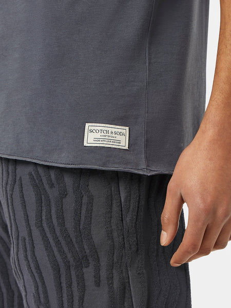 Raw Edge T-Shirt - Black