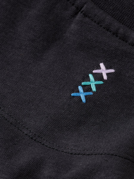 Cotton & Linen S/S T-Shirt - Black