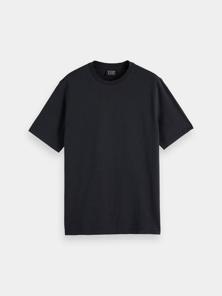 Cotton & Linen S/S T-Shirt - Black