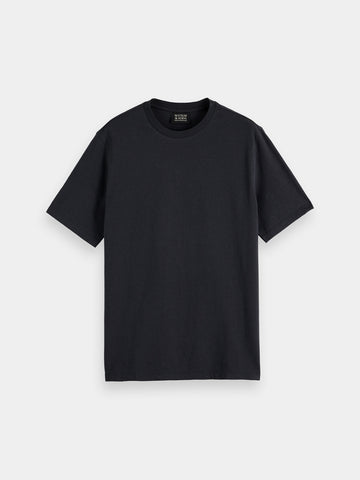 Cotton & Linen S/S T-Shirt - Black
