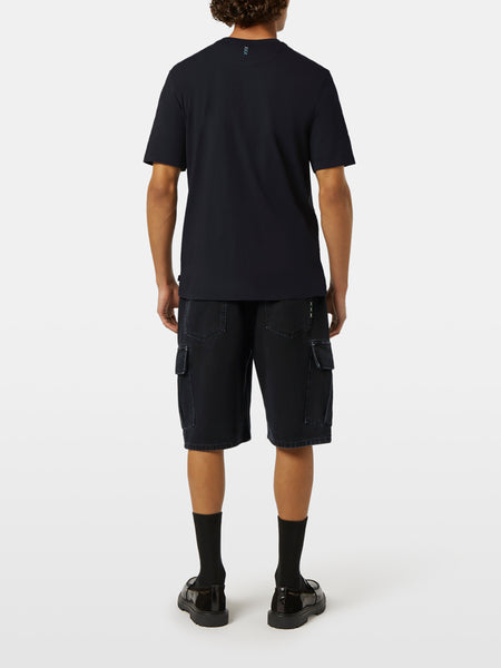 Cotton & Linen S/S T-Shirt - Black