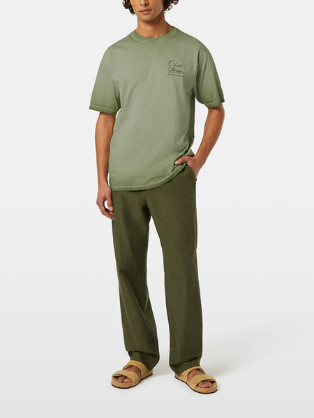 Cold Dyed Inside Out Tee - Army Green