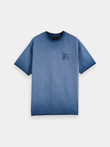 Cold Dyed Inside Out Tee - Atlantic Blue