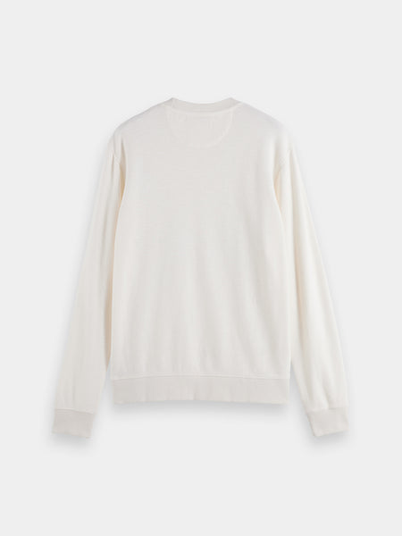 Soft Slub Crewneck Sweat - Off White