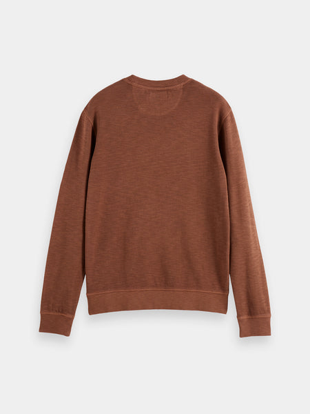 Soft Slub Crewneck Sweat - Cold Brew