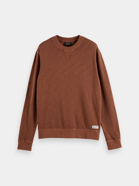 Soft Slub Crewneck Sweat - Cold Brew