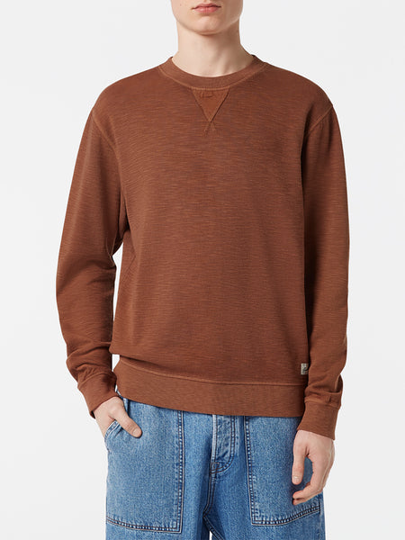 Soft Slub Crewneck Sweat - Cold Brew