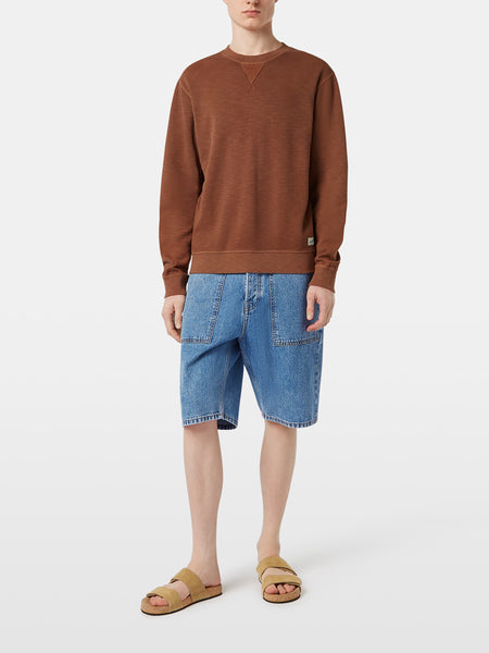 Soft Slub Crewneck Sweat - Cold Brew