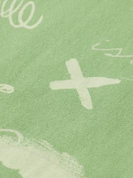 Mint Green Abstract Printed T-Shirt