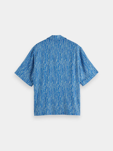 Blue Island Print Shirt