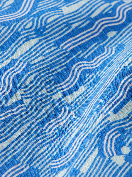 Blue Island Print Shirt