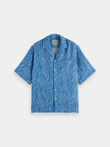 Blue Island Print Shirt