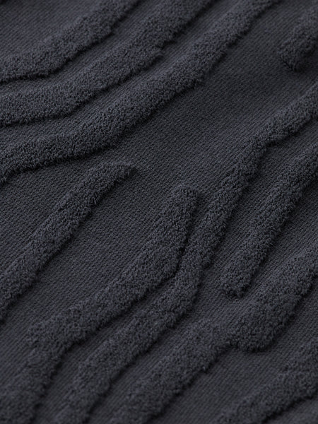 Terry Toweling Jacquard Shorts - Black